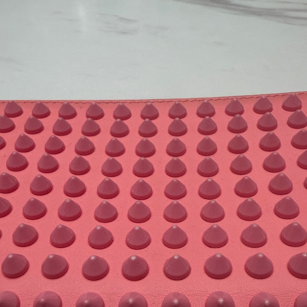 Christian Louboutin Studded Zip-Around Wallet - Pink - Picture 14 of 14